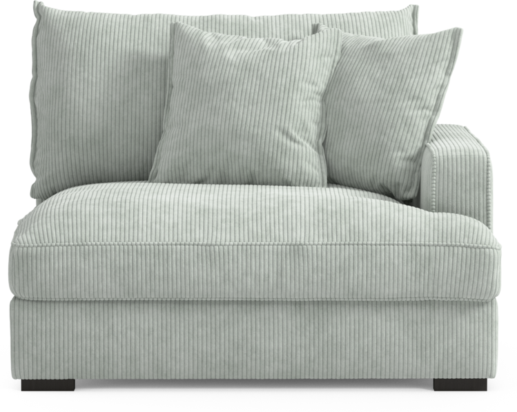 Rossi - 1,5-sits med armstöd höger - Blå