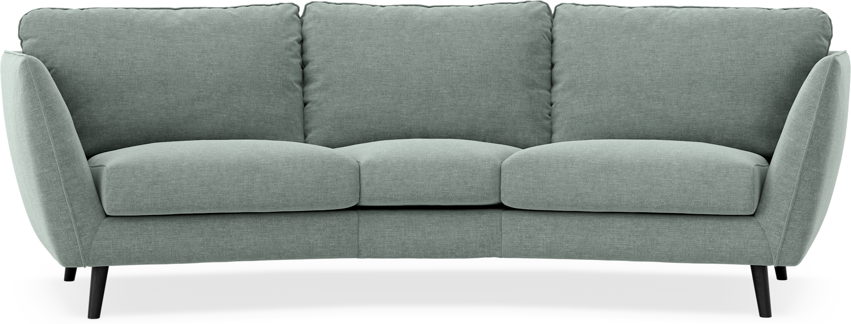 Madison - 3-sits soffa svängd, 70 cm - Turkos