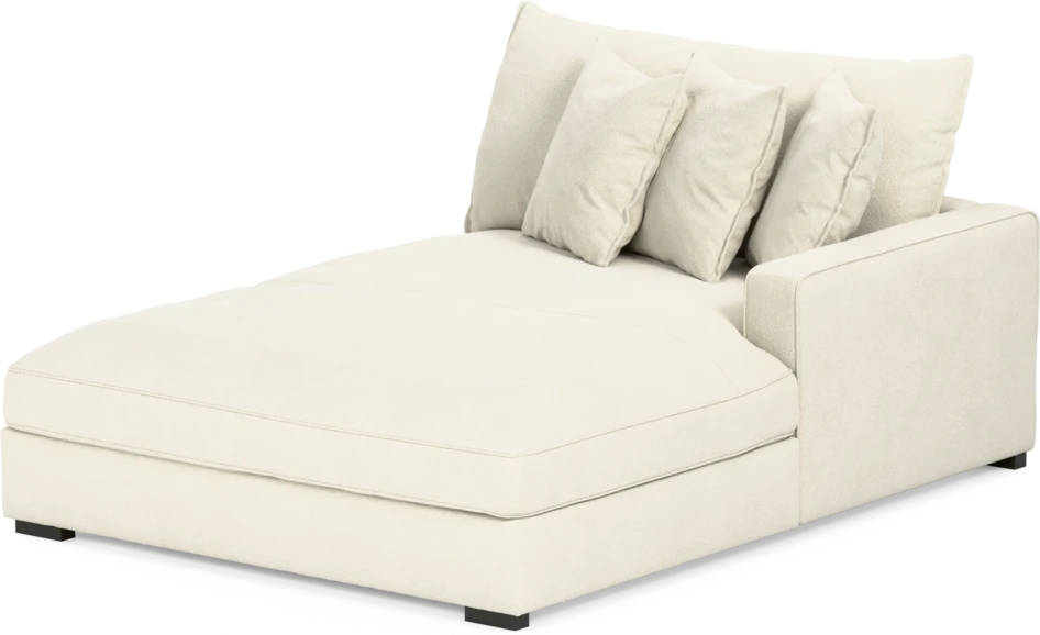 Rossi - Schäslong XL höger - Vit