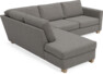 Friday - 2,5-sits soffa med divan vänster - Grå