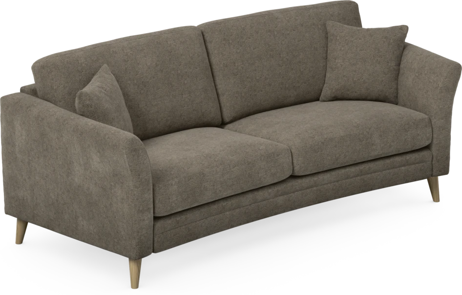 Eden - 2,5-sits soffa svängd - Brun