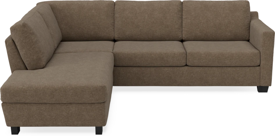 Friday - 2,5-sits soffa med divan vänster - Brun