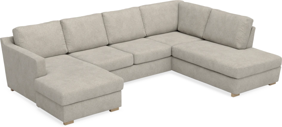 Friday - 3-sits soffa med schäslong vänster och divan höger - Beige