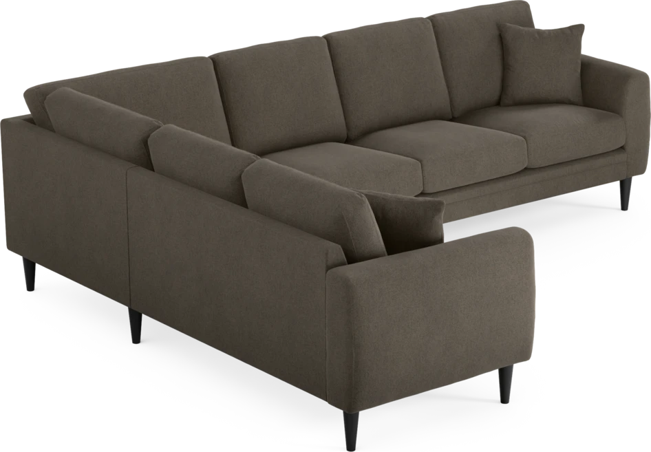Eden - Hörnsoffa, 2+3-sits - Brun