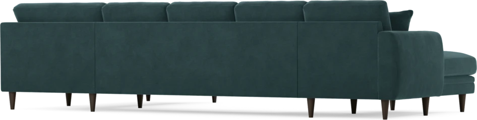 Eden - 3-sits soffa med schäslong vänster och divan höger - Blå