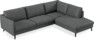 Madison Lux - 3-sits soffa med divan höger - Grå