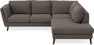 Madison - 2-sits soffa med divan höger - Grå