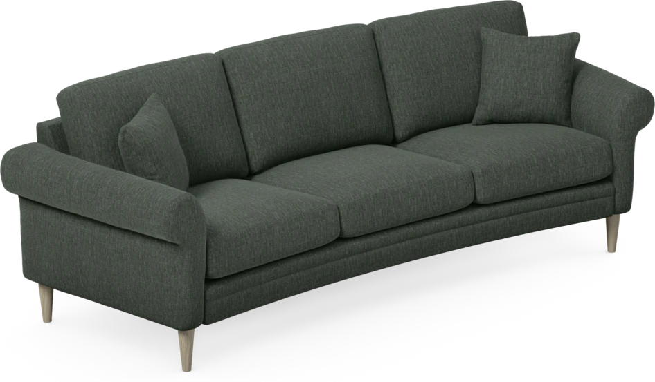 Eden - 3-sits soffa svängd - Grön