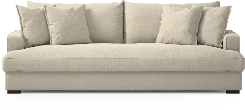 Mila - 4-sits soffa, hel dyna - Beige