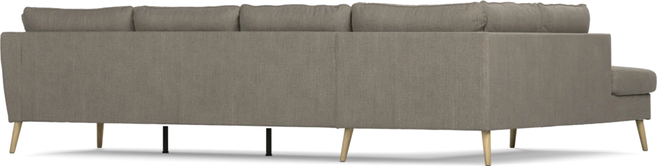 County - 3-sits soffa med divan vänster - Brun
