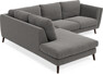 Madison - 2-sits soffa med divan vänster - Brun