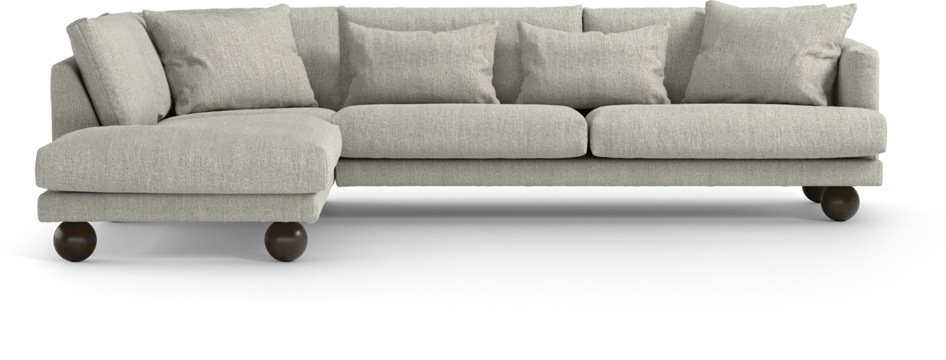 Harper - 3-sits soffa med divan vänster - Vit