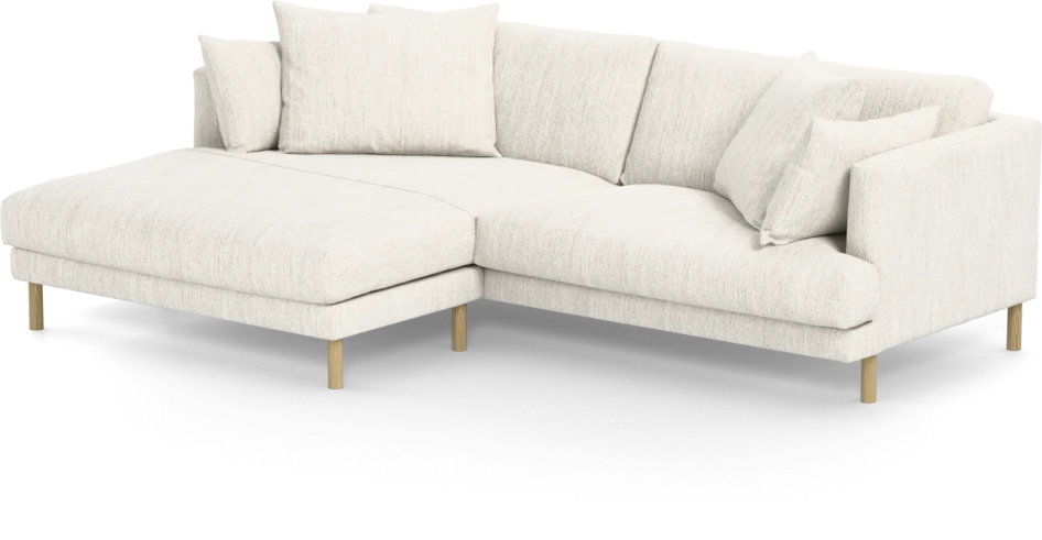 Harper - 4-sits med schäslong XL vänster - Vit
