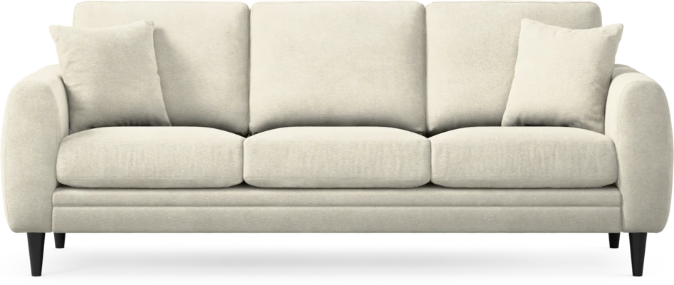 Eden - 3-sits soffa - Vit