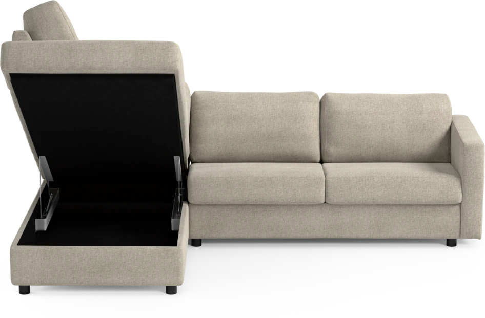 Lindö - Bäddsoffa 2,5-sits med divan - Beige