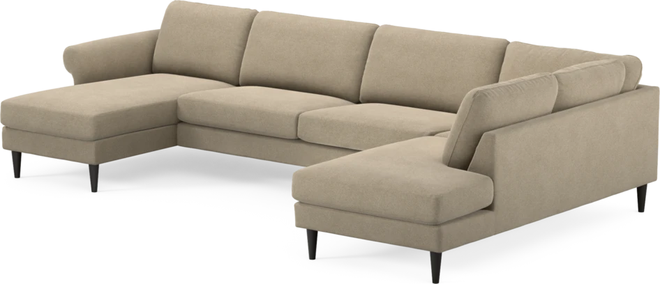 Bridge - 3-sits soffa med schäslong vänster och divan höger - Beige