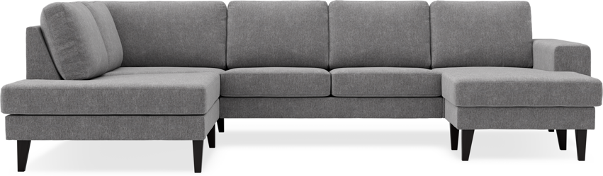 Sierra - 3-sits soffa med divan vänster och schäslong höger - Grå
