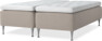 Delux Dream - Ramsäng, dubbelsäng med bäddmadrass - Beige