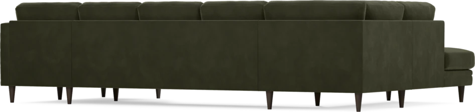 Eden - 3-sits soffa med divan vänster och schäslong höger - Grön