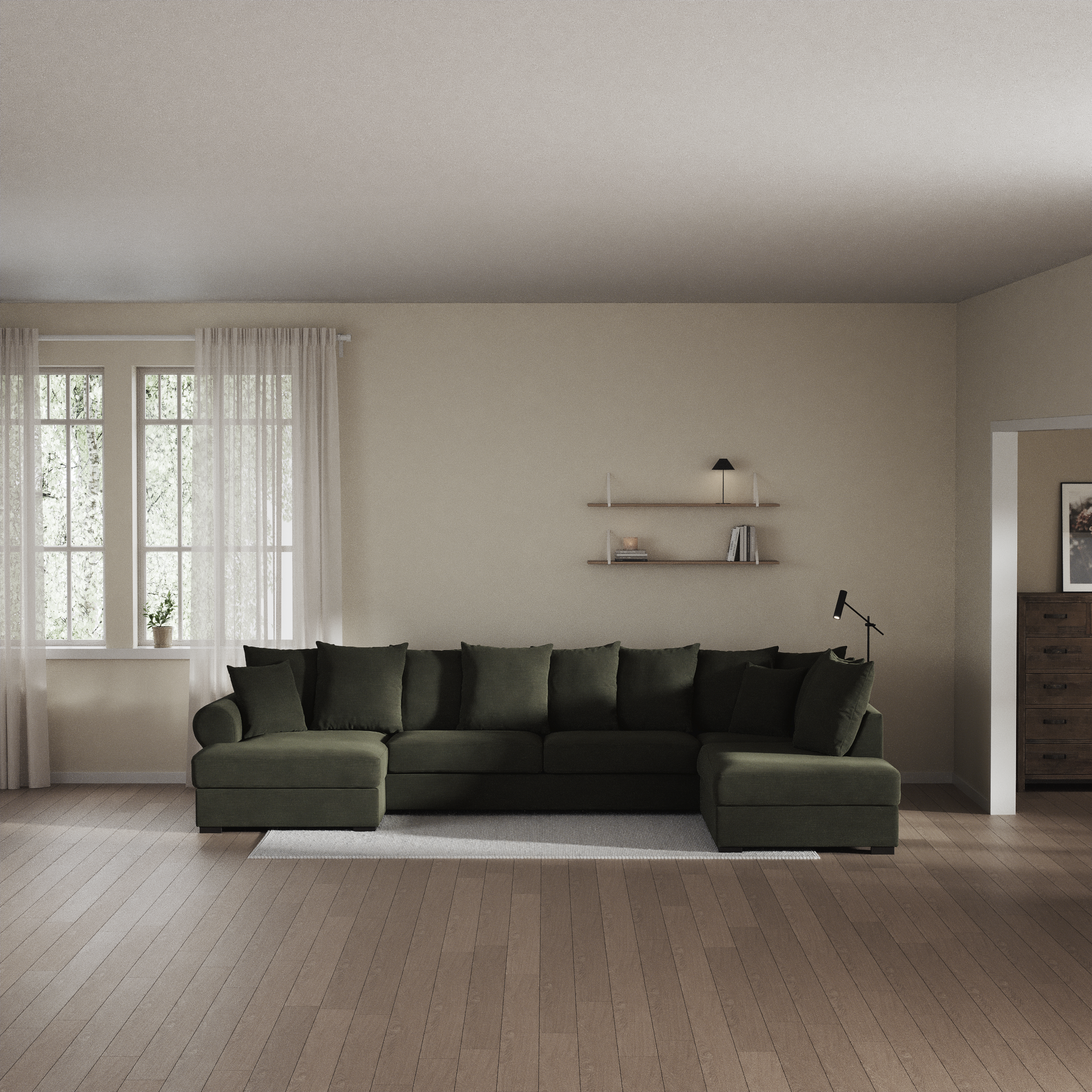 Town - 3-sits soffa med divan höger och schäslong vänster - inspiration