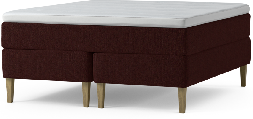 Delux Exclusive - Kontinentalsäng, dubbelsäng med bäddmadrass och sängben