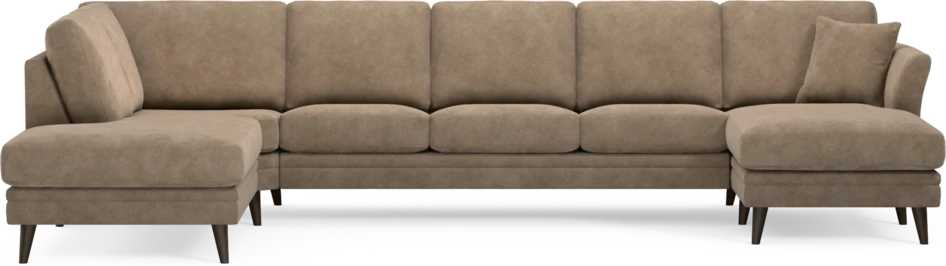 Eden - 3-sits soffa med divan vänster och schäslong höger - Beige