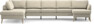 County - 4-sits soffa med divan vänster och schäslong höger - Beige