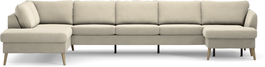 County - 4-sits soffa med divan vänster och schäslong höger - Beige