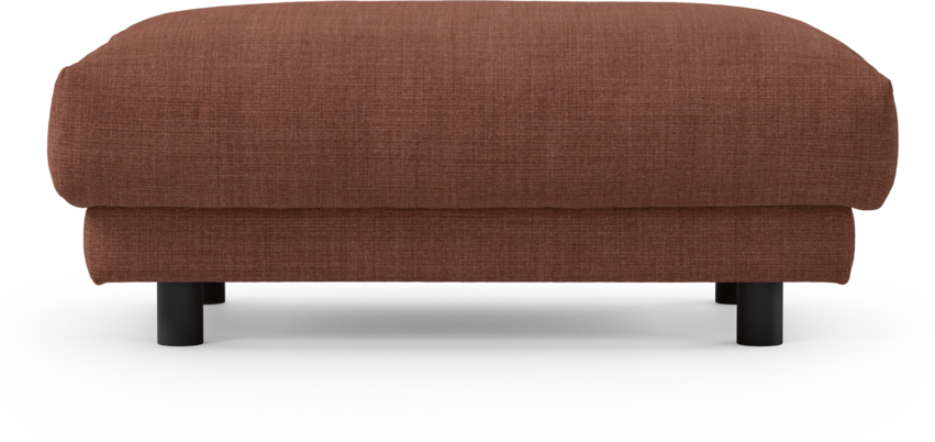 Cherrie - Fotpall 100, fast klädsel - Orange