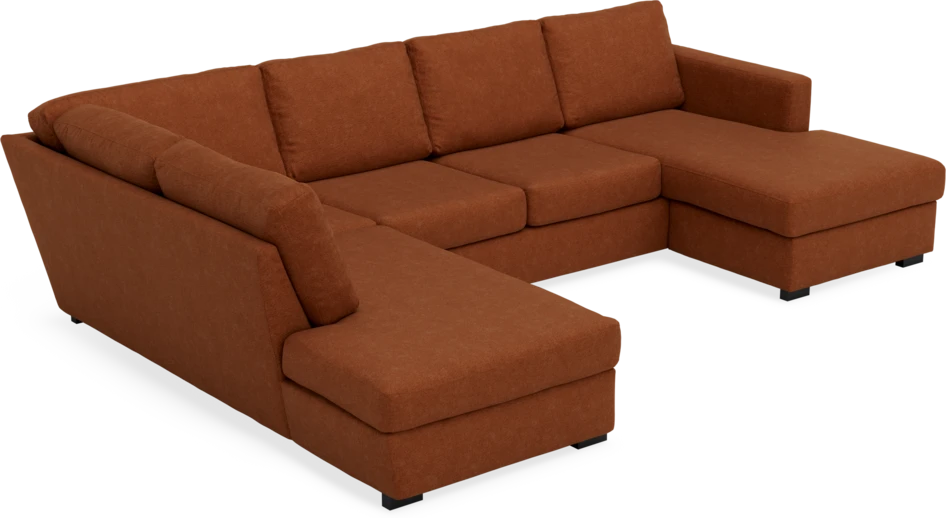 Friday - 3-sits soffa med divan vänster och schäslong höger - Orange