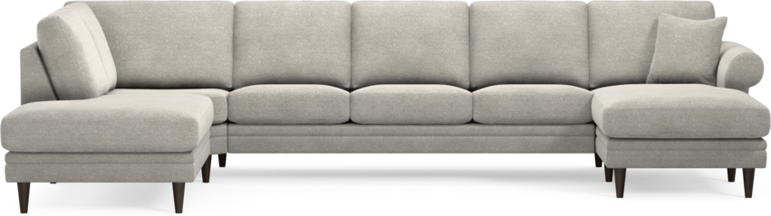 Eden - 3-sits soffa med divan vänster och schäslong höger - Grå