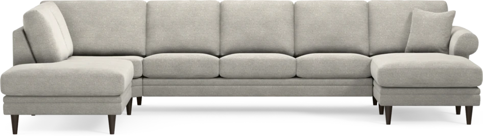Eden - 3-sits soffa med divan vänster och schäslong höger - Grå