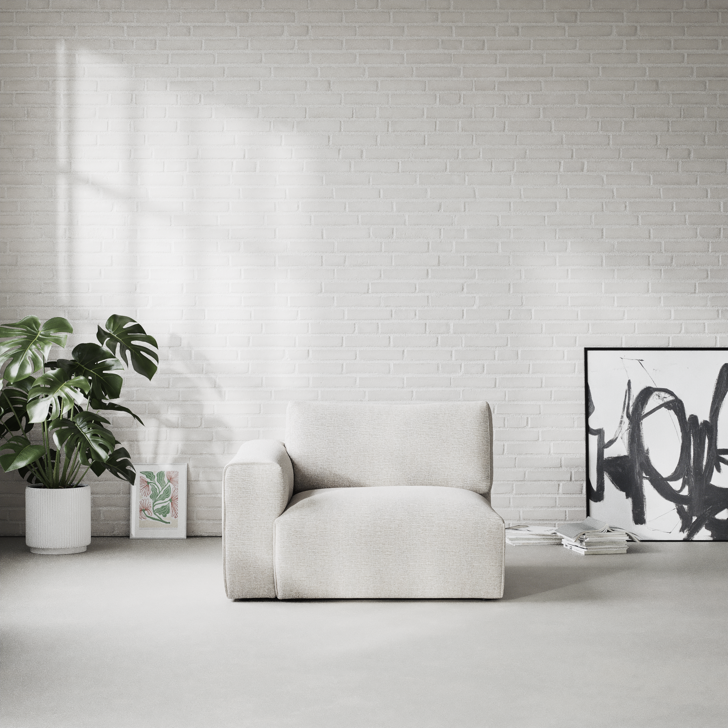 Free, 1,5-sits med armstöd vänster