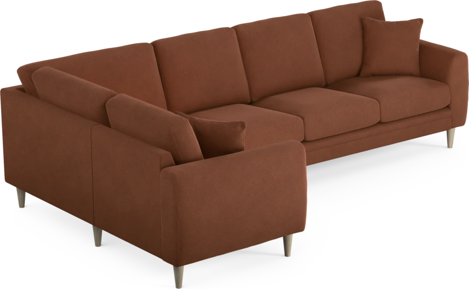 Eden - Hörnsoffa, 1+3-sits - Orange