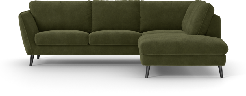 Madison Lux - 2-sits soffa med divan höger - Grön