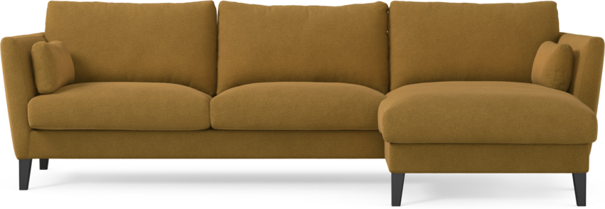 Winston - 3-sits soffa med schäslong, vändbar - Orange