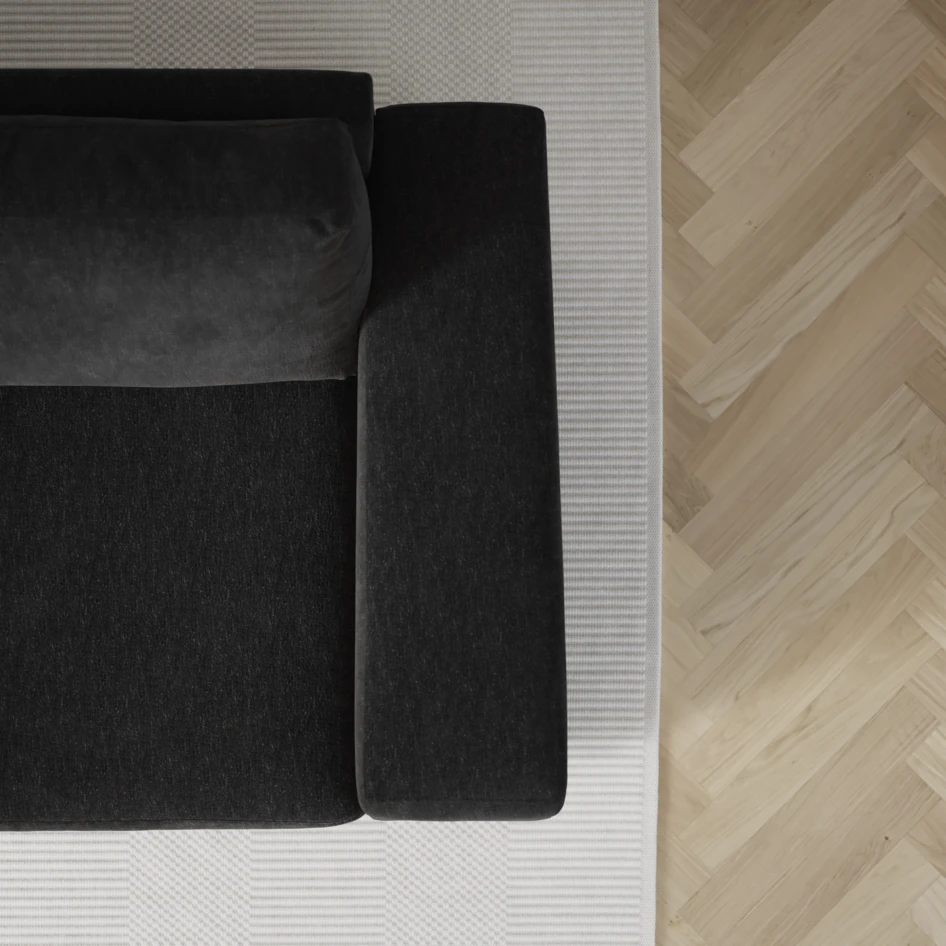 Friday - 2-sits soffa med två schäslonger - Blå