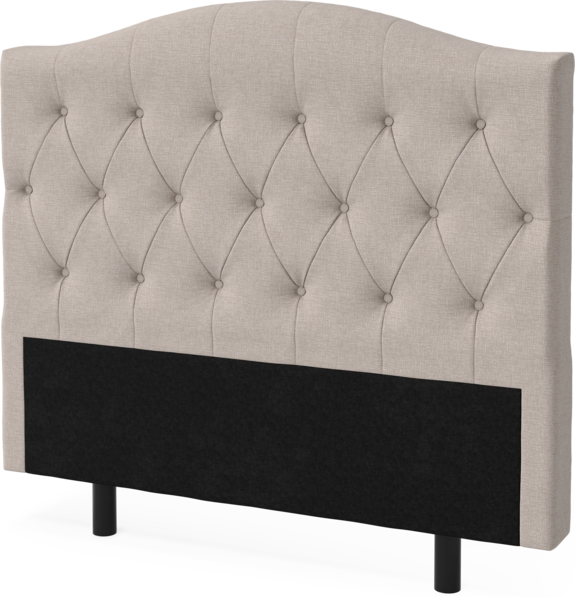 Queen - Sänggavel låg, 90-210 cm - Beige