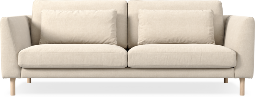 Willow - 3-sits soffa, fast klädsel - Beige