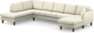 Eden - 3-sits soffa med divan vänster och schäslong höger - Vit