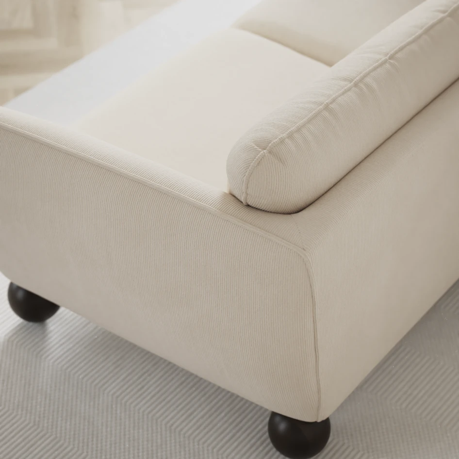 Madison Lux - Hörnsoffa med schäslong höger - Beige