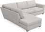 Friday - 2,5-sits soffa med divan vänster - Grå