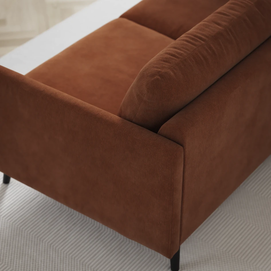 Madison Lux - Hörnsoffa 2+3-sits, hörn 1 - Orange