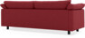Cherrie - 3-sits soffa, fast klädsel - Röd