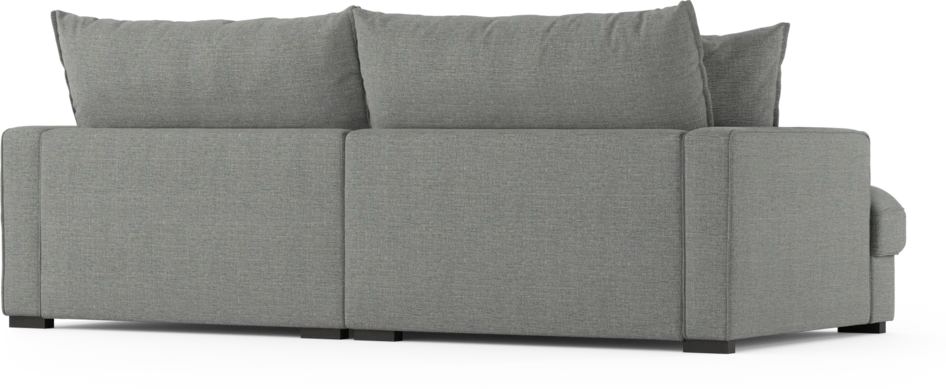 Rossi - 3-sits soffa, hel dyna - Grå