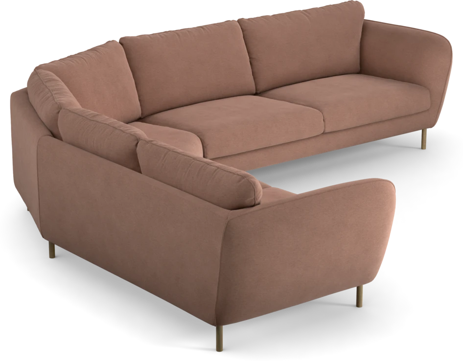 Madison Lux - Hörnsoffa 2+3-sits, hörn 2 - Rosa