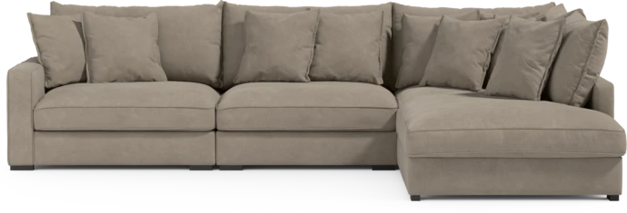 Rossi, 3-sits soffa med divan höger