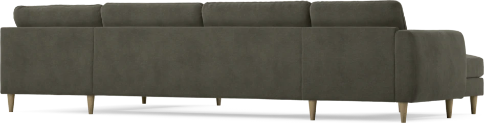 Bridge - 3-sits soffa med schäslong vänster och divan höger - Grå