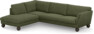 Madison - 3-sits soffa med divan vänster - Grön