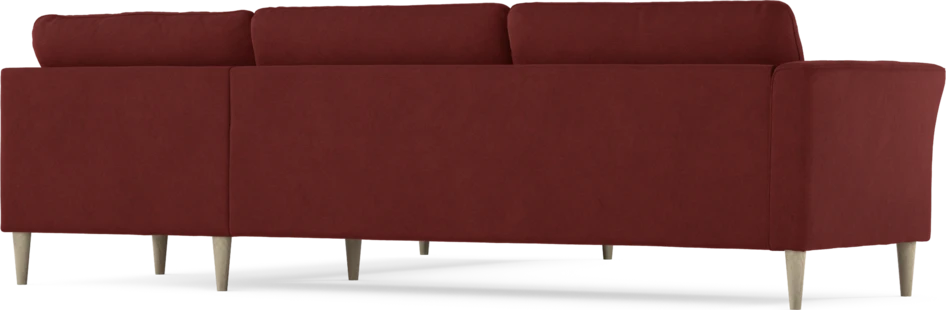 Bridge - Hörnsoffa, 3+2-sits - Röd